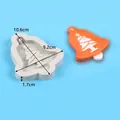 Christmas bell and tree design silicone mold for DIY fondant baking and resin crafts - Christmas Tree Bell Style (50-1932-B)