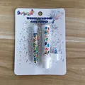 Automatic sprinkle popper cake topper set with birthday candle and colorful confetti - No Music Sugar Spray Style