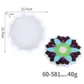 Mandala pattern silicone coaster mold for DIY resin craft with dimensions 11.7x1cm - Mandala Pattern Small (60-581)