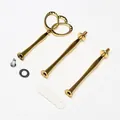 Gold 3-tier fruit tray metal stand bracket fittings for DIY resin cake stand sets - Royal Crown Handle Stand Set (Gold) / 84046-1
