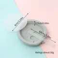 Round grey silicone popsicle mold with lid and stick, 8.6cm diameter size details - Grey Round Shape (81018-2) / 1 Cavity