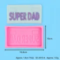 Super Dad Silikonform für Schokolade und Harz DIY Handwerk, Größe 16,8x10cm - Super Dad Festliche Form (50-2010-A)