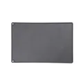 Large dark gray non-stick silicone kneading mat with raised rim and scale markings - 60*40cm-Gray