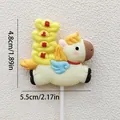 Cute cartoon pony cake topper ornament with gold ingots for Year of the Horse birthday party - Pony with Prosperity Symbols
