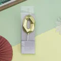 Vela de cumpleaños geométrica facetada dorada número 0 para decoración de tarta de fiesta - Dorado