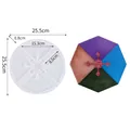 Hexagonal coaster silicone mold for DIY resin craft with snowflake design, 25.5cm - Snowflake Geometric Hexagon (60-270)