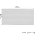 Silicone fondant lace mat for cake decoration with 39.5x19.7cm dimension markings - Gray (50-199-B)