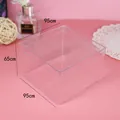 Caja de postre cuadrada de plástico transparente para tartas y galletas 95x95x65cm - Caja Cuadrada / 10 Piezas/Paquete (95x95x65mm)