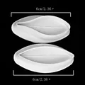 Blattförmige Fondant-Ausstecher mit 6 cm Größenmaßangabe - Lilienform (02033)