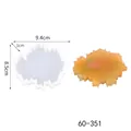 Irregular jagged silicone coaster mold for DIY resin crafts, approx weight 25g - Sawtooth Irregular Shape (60-351)