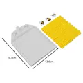 Honeycomb silicone mold with bees for fondant chocolate, 18.5 x 12.6 cm dimensions - Large Honeycomb Bee Mold (50-2449) / 18.5x12.6cm / Gray