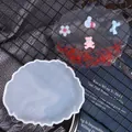 Stampo artigianale in silicone a onde irregolari per sottobicchieri in resina a nuvola - Stile Onda Orso Pietra Frantumata (60-262)