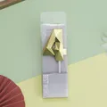 Vela de cumpleaños número 4 en oro geométrico premium para decoración de tartas de fiesta - 4 / Dorado
