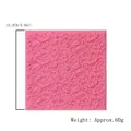 Intricate pink floral lace silicone mold for fondant cake decoration, square mat design. - Pink (50-579-A)