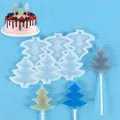 Weihnachtsbaum-Silikonform für DIY-Lutscher, Schokolade und Käse-Snacks Dekoration - 17.5x11x0.7cm