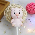Cute pink resin pig cake topper figurine for birthday party decoration ornaments - Resin Pig