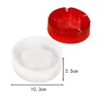 Flower-shaped silicone mold for DIY crystal resin ashtrays, 10.3cm diameter - Plum Blossom Shape (50-1609) / 10.3x3.5cm