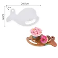 Irregular whale-shaped silicone coaster mold for DIY resin art crafts, 20.5x12cm size - Irregular Small Whale (60-528)