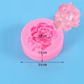 Pink carnation flower shaped silicone mold for DIY plaster and cake decoration crafts - Carnation Style (50-1317-D) / 50-1317-D