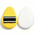 Extra large egg-shaped body lotion applicator tool for smooth and even skincare cream application - Transparent OPP Individual Bag / Yellow