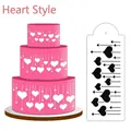 Stampino per torte con motivo a cuore per decorazione dolci - Stile a Cuore (51077)