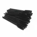 Bulk pack of professional disposable black mascara wands for eyelash extension application - Black
