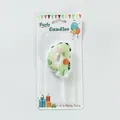 Green dinosaur themed number 9 birthday candle for kids party celebration decor - Number 4 (Crocodile)
