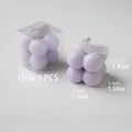 Vela cubo de burbujas morada con aroma a lavanda para decoración, 3,9x3,9x3,6 cm - S / Púrpura