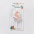 Cute cartoon deer animal-themed number 5 candle for children birthday party decor - Number 5 (Squirrel)