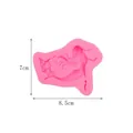 Rosa Silikonform Meerjungfrau für DIY Fondant Tortendekoration, Größe 8,5 cm x 7 cm - 50-1094-A Rosa