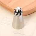 Stainless steel Russian torch spherical piping tip for intricate cake icing decoration - 52-44