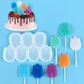 Professional tulip flower silicone mold for DIY lollipops and chocolate cake toppers - 6-Cavity Flower Lollipop Mold (SL-011)