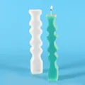 Moule en silicone moderne à bandes ondulées pour bougies parfumées artisanat DIY - Forme de Vague (60-1000) / 60-1000