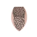 Leopard print makeup sponge with unique three-sided cut for seamless blending - Three-Side Cut / Leopard Naked Pack / Nude
