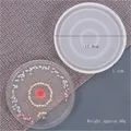 Molde de silicona redondo para posavasos DIY con 11,8 cm de diámetro y 1,1 cm de alto. - Posavasos Redondo Grande (60-226)