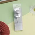 Vela de cumpleaños número 5 plateada con diseño geométrico 3D para decoración de pasteles - 5 / Plateado