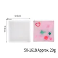 Square silicone mold for DIY handmade resin coasters with 5.9cm dimension markings - Small Square Mold (50-1618)