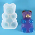 Molde de silicona con forma de oso para joyas de resina DIY y accesorios de móvil - Aprox. 5.3x3x2.3cm