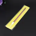 Vela larga de cumpleaños en color violeta metálico con soporte de cartón dorado brillante - Rosa (1 Pieza)