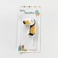Cartoon toucan animal number candle for kids birthday party celebration decoration - Number 7 (Toucan)