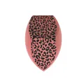 Soft leopard print makeup sponge, large beauty blender with three-sided cut for base - Three-Side Cut / Leopard Naked Pack / Honey Pink