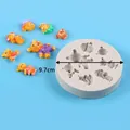 Multi-cavity bear shaped silicone mold for DIY resin craft figurines 9.7cm diameter - Bear Series (50-3306-B) / 50-3306-B