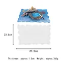 Large irregular DIY silicone mold for handmade resin coasters and decorative trays - Large Wave Tray (60-653)
