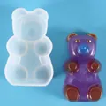 Stampo in silicone a forma di orsetto per gioielli e ciondoli fai da te in resina - Circa 7.5x4.5x3.4cm
