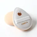Houppette à maquillage professionnelle en forme de goutte avec motif de biscuit mignon - Houppette au Fromage / Sac OPP