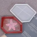 Molde de silicona de rombo para posavasos de resina epoxi DIY, medidas 14x11,2cm - Posavasos Irregular (60-218)