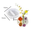 Round silicone mold for DIY crystal epoxy resin flower vase planter with dimensions - Round Vase Insert Mold 60-875