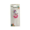 Pink unicorn number 3 glitter birthday candle for girls party cake topper decoration - Unicorn Number 3