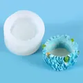 Moule en silicone pot de fleurs cristal pour bougies aromatiques et plantes grasses - Style 50-2660 / Blanc