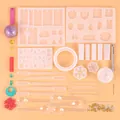 Comprehensive jewelry resin mold kit including silicone molds, pipettes, and tools. - 129-Piece Set (82018)